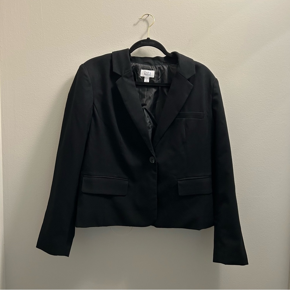 Croft & Barrow Classic Black Women's Blazer